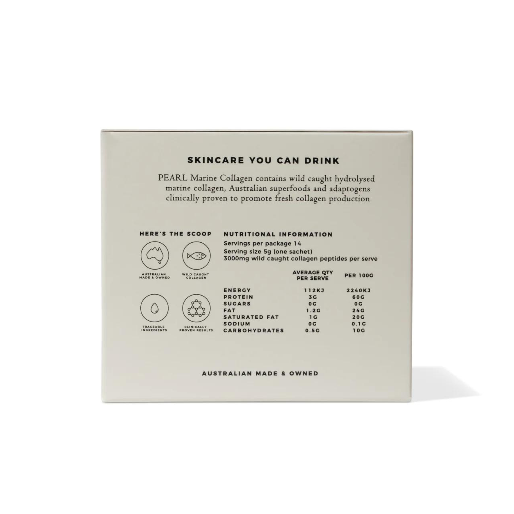 Par Olive – Pearl Marine Collagen (Organic Coconut) Travel Pack