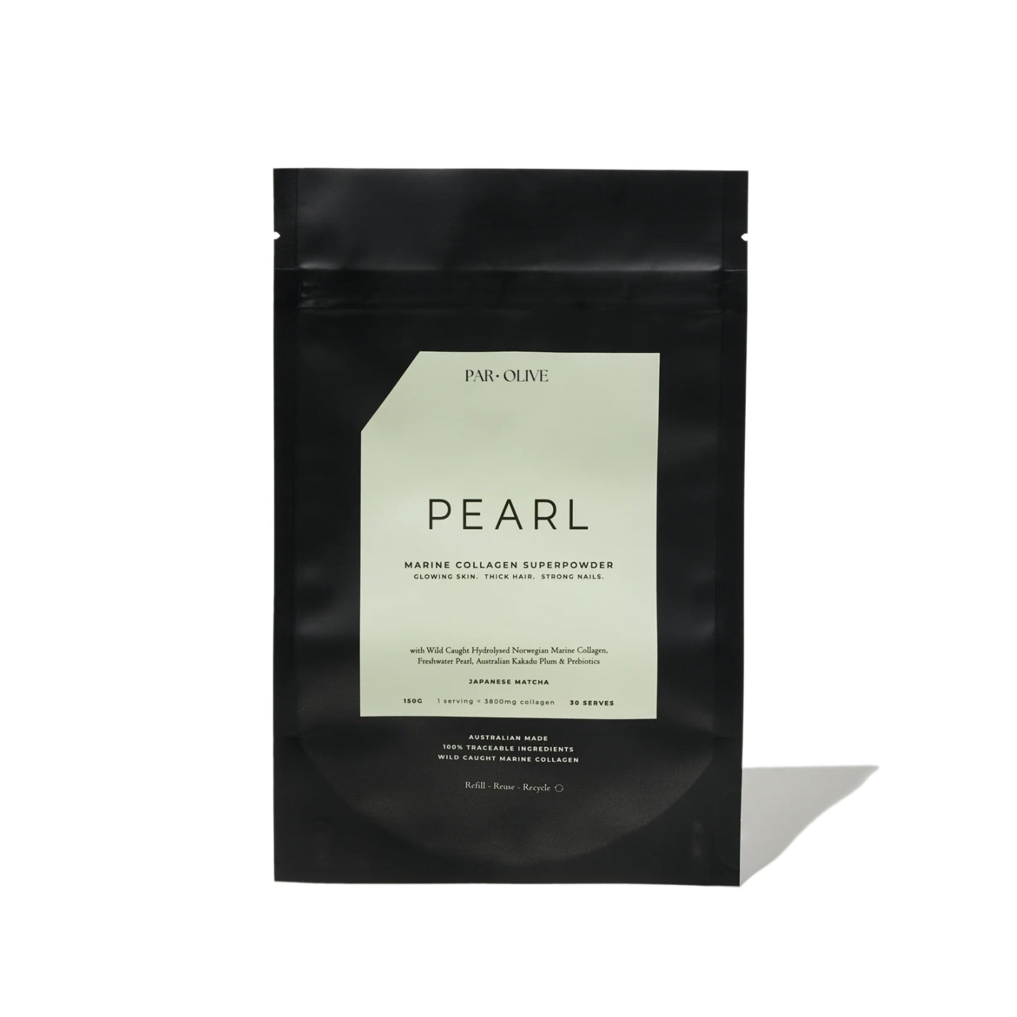 Par Olive – Pearl Marine Collagen (Japanese Matcha) Refill